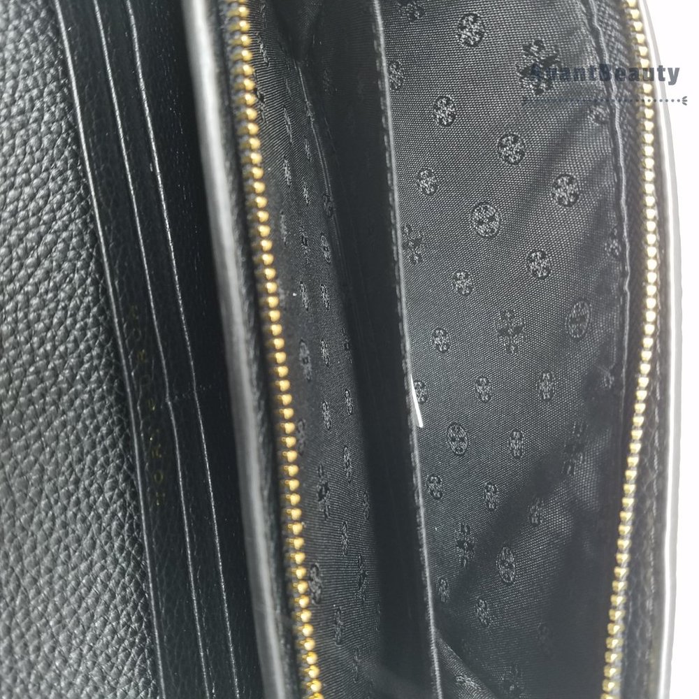 Tory Burch Britten Duo Envelope Black Wallet New - Picture 9 of 11